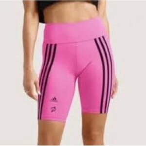 NWT Adidas X Peloton Shorts Pink with Black Accents Shorts